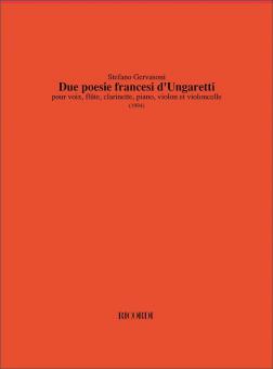 Due Poesie Francesi Di Ungaretti 