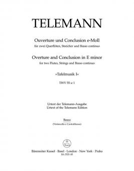 Ouvertüre und Conclusion e-Moll 