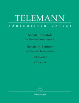 Sonate h-Moll für Flöte und Basso continuo Standard