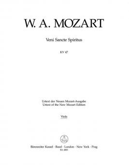 Veni Sancte Spiritus KV 47 
