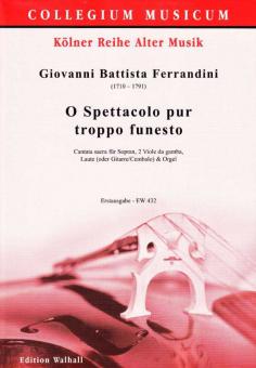 O Spettacolo pur troppo funesto 