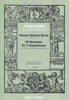 Motetten für 2 Singstimmen & Bc 