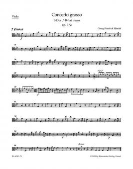 Concerto grosso B-Dur op. 3/2 HWV 313 