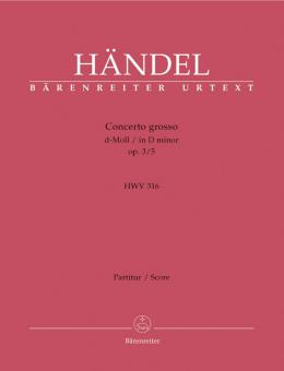 Concerto grosso d-Moll op. 3/5 HWV 316 
