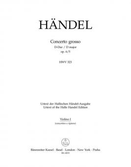 Concerto grosso D-Dur op. 6/5 HWV 323 