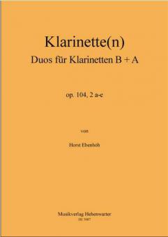 Duos für Klarinetten B und A op. 104, 2 a-e 