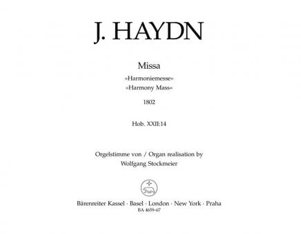 Mass No. 12 in B major Hob. XXII:14 