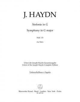 Symphonie No. 8 in G Hob.I:8 