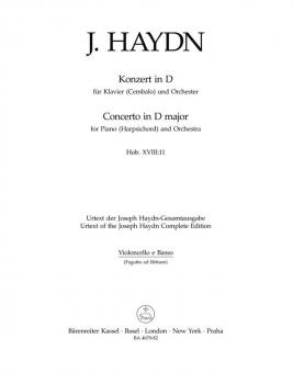 Concerto D major Hob. XVIII:11 