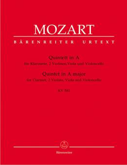 Quintett in A für Klarinette, 2 Violinen, Viola und Violoncello KV 581 Standard