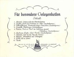 Für besondere Gelegenheiten #1 