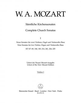 Sämtliche Kirchensonaten Heft 1 
