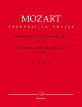 13 early string quartets volume 4 Standard