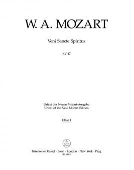 Veni Sancte Spiritus KV 47 