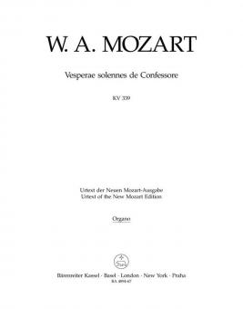 Vesperae solennes de Confessore KV 339 