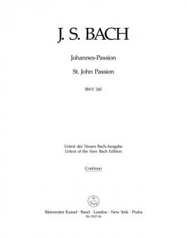 St. John Passion BWV 245 