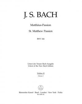 Matthäus-Passion BWV 244 