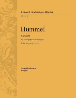 Konzert für Trompete und Orchester E-Dur - Fassung Es-Dur 