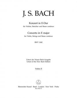 Konzert E-Dur BWV 1042 