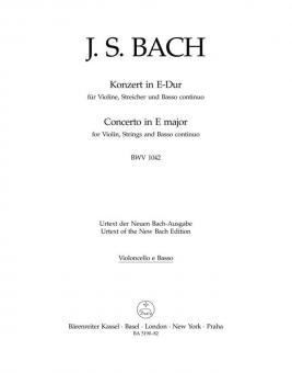 Konzert E-Dur BWV 1042 