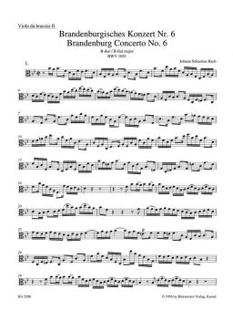 Brandenburgisches Konzert Nr. 6 B-Dur BWV 1051 