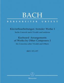 Piano arrangements of other works I BWV 972-977 Standard