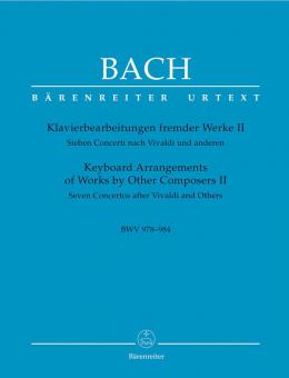 Piano arrangements of other works II BWV 978-984 Standard