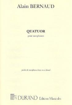Quatuor, pour Saxophone Tenor En Si Bemol 
