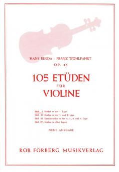 105 Etüden für Violine op. 45 Heft 1 