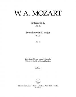 Sinfonie Nr. 7 D-Dur KV 45 