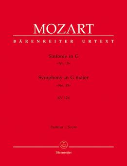 Sinfonie Nr. 15 G-Dur KV 124 Standard