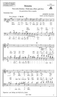 Motette non nobis domine 