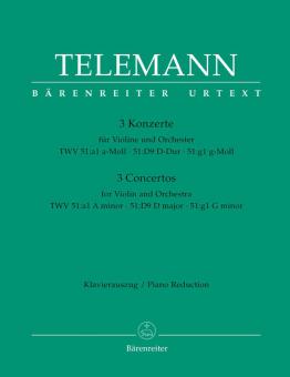 3 Konzerte By Georg Philipp Telemann Sheet Music For Violin