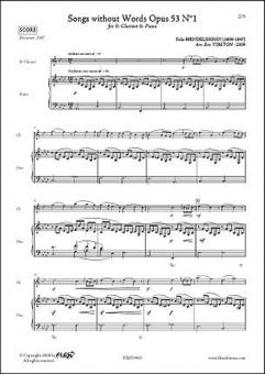 Songs Without Words Op. 53 No. 1 