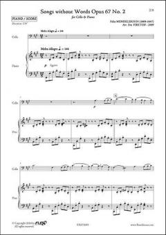 Songs Without Words Op. 67 No. 2 