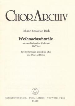 Weihnachtschoräle aus dem Weihnachtsoratorium BWV 248 