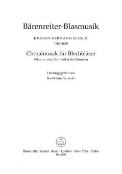Choralmusik für Blechbläser (Posaunenchor) 