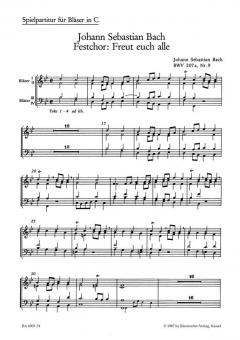 Freut euch alle BWV 207a/9 Standard