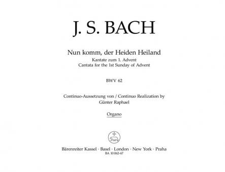 Nun komm, der Heiden Heiland 