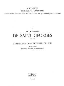 Symphonie Concertante, Op. 13, en sol majeur 
