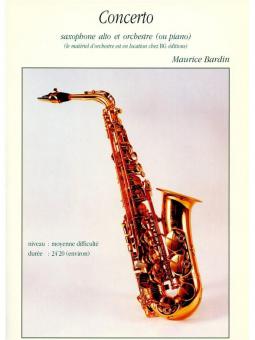 Concerto pour Saxophone Alto et Piano [éd. Bg] 