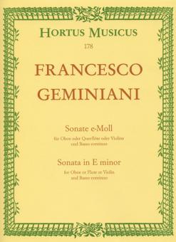 Sonata in E minor Standard