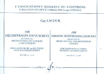100 Dechiffrages Manuscrits Vol. 1 