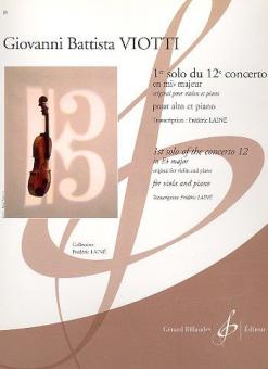 1er Solo du Concerto No 12 en Mi B Majeur 