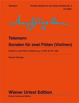 6 Sonatas for 2 Flutes (Or Violins) Op. 2 TWV 40:101-106 