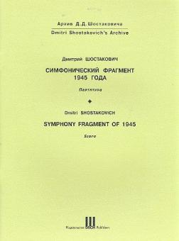 Sinfonisches Fragment von 1945 für Orchester 