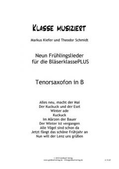 Bläserklassenschule 'Klasse musiziert': Frühlingslieder 