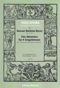 Motetten a quatro voci 