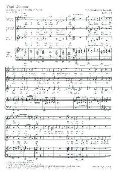 Veni Domine op. 39, 1 Standard