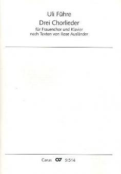 Drei Chorlieder 